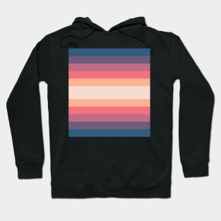 Pink and Blue Pattern Hoodie